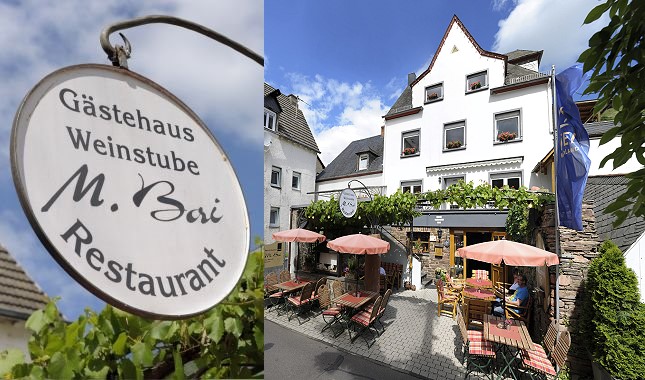 Wein- und Gästehaus M. Bai in Mesenich/Mosel mit Gästezimmer und Restaurant